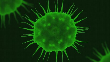 Green virus morphology display