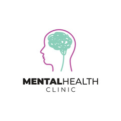 Simple Mental Health Logo Design. Psychology Therapy Logo, Icon, Symbol, Vector, Design Inspiration.