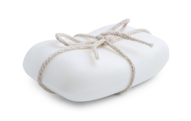 One soap bar isolated on white. Personal hygiene