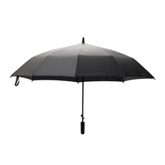 Contemporary Travel Beach Umbrella with a Sleek Fold Isolated on Transparent Background