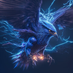 Fantasy Monster Concept Art: Impundulu, lightning bird, african mythology