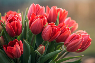 Obraz premium Tulip very close view 