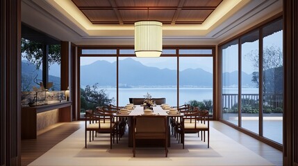 modern dining room