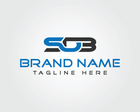 Modern SDB initial logo design vector template for business identity