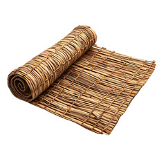 Contemporary Eco Straw Mat Featuring a Sleek Natural Design Isolated on Transparent Background