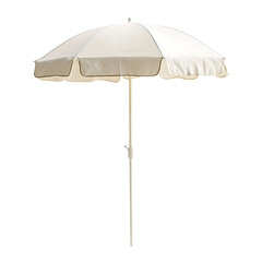Elegant Lightweight Beach Umbrella with a Refined M Isolated on Transparent Background