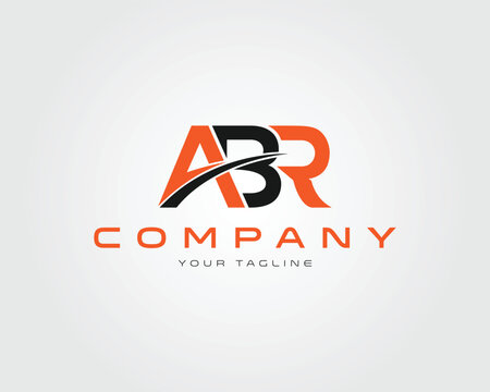 ABR letter modern logo design vector template brand identity company logotype corporate business graphics