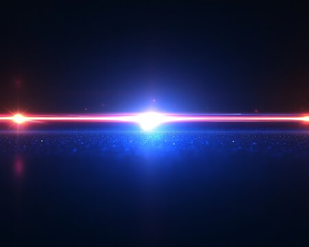 Abstract light streaks across dark background