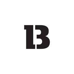 Creative B Letter Logo Template. B Character Logo Symbol.