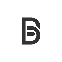 Creative B Letter Logo Template. B Character Logo Symbol.