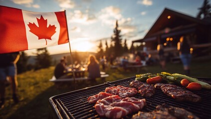 Canadian BBQ Sunset Celebration.