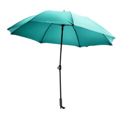 Compact Beach Umbrella with a Futuristic Design Isolated on Transparent Background