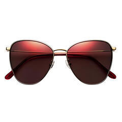 Sophisticated Oversized Sunglasses with Polished Me Isolated on Transparent Background