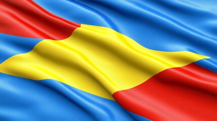Obraz premium Waving national flag, vibrant colors