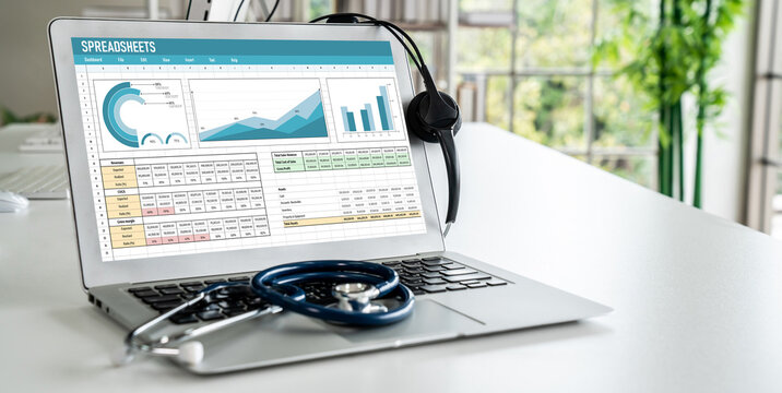 Spreadsheet document information financial startup concept. data and graphs in spreadsheet documents for online analysis project dashboard accounting digital snugly - Powered by Adobe