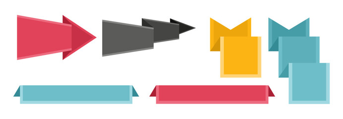 Set Ribbon Collection white background