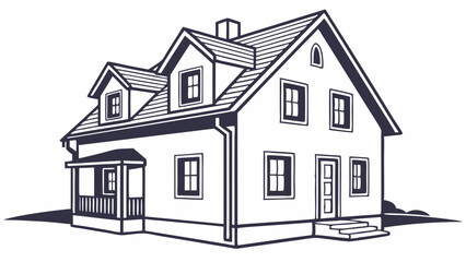 Minimalist House Icon Vector illustration