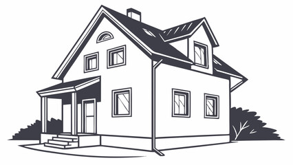 Minimalist House Icon Vector illustration