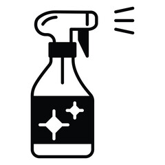 Cleaning Spray Vector Icon Showing Cleaning Supplies