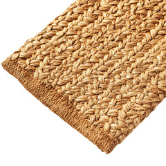Contemporary Eco Straw Mat Featuring a Sleek Natural Design Isolated on Transparent Background