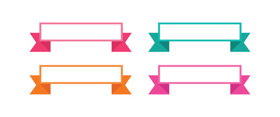 Set Ribbon Collection white background