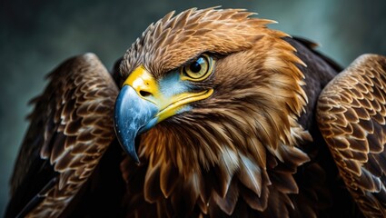 Fototapeta premium A threatening predator: the golden eagle