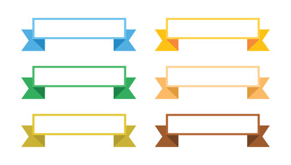 Set Ribbon Collection white background