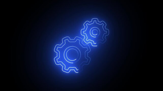 Cybernetic Configuration Symbol. The Nexus Gear: Glowing Command. 