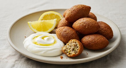 Close-up of a kibe, isolated on white background