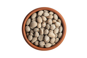 Lima beans phaseolus lunatus legume food ingredient cooking culinary nutrition diet vegan vegetarian isolated on transparent background