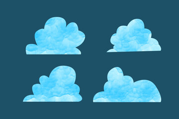 vector illustration of clouds