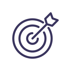 Business strategy success related icon outline and linear vector.