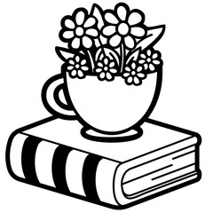 Cozy and cute Book doodle 