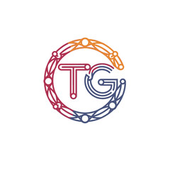 TG Lettermark Circular Logo Design