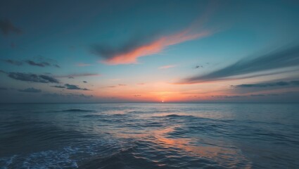 Fototapeta premium Gorgeous sunset by the sea