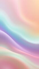 Obraz premium a soft pastel gradient background flowing from pink to mint green, then to a gentle lavender, and ending with a peach tone, with a seamless and delicate blend.