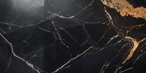 Elegant black marble background with natural white and golden streaks for luxury design, architectural surfaces, and upscale branding visuals

