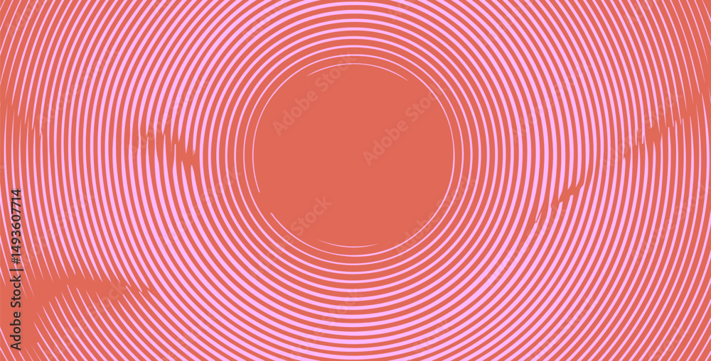 Wall mural abstract vector background with concentric circles