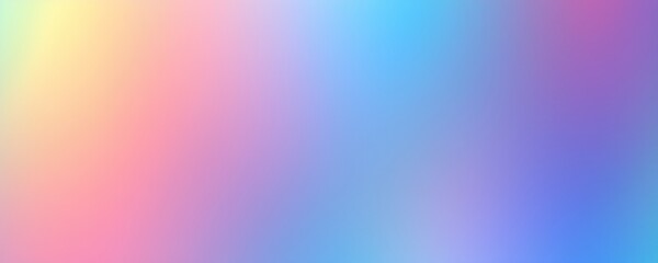 a prismatic gradient background transitioning from a neon teal to a glowing pink, then to a deep violet, and finishing with a reflective silver, with a smooth and holographic blend.