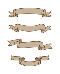 Set Ribbon Collection white background