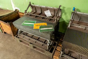 Line A of the Prague Metro runs roughly northwest–east and is marked in green. It has 17...