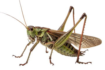 Locust isolated on white background