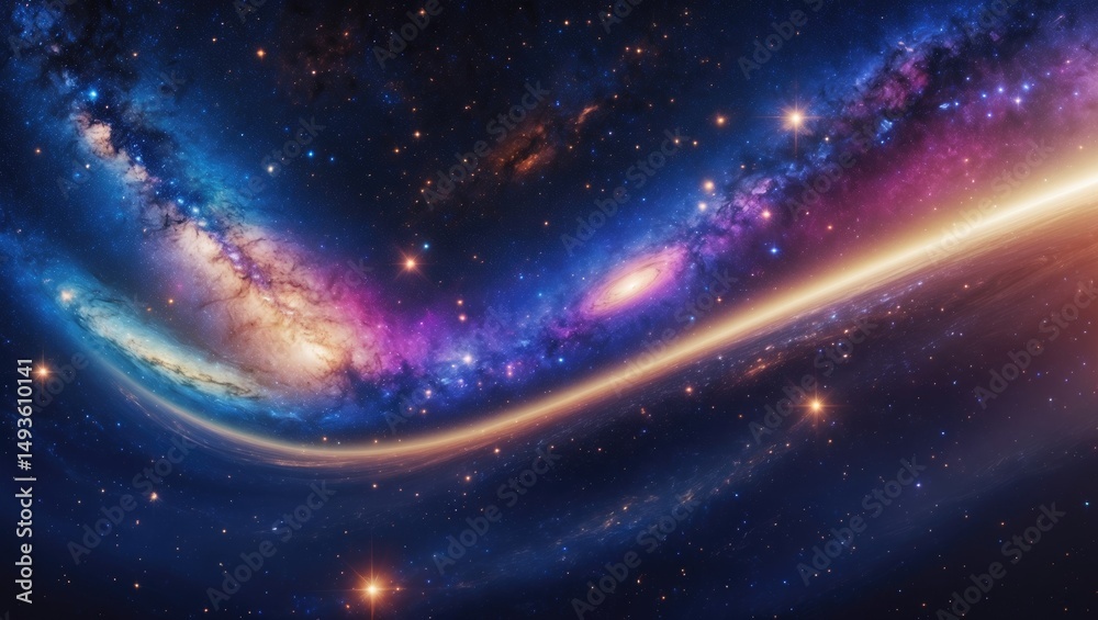 Canvas Prints creation of an ultra expansive universe background
