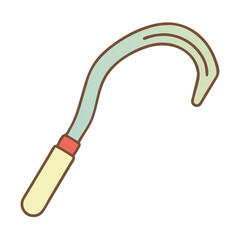 icon of a curved gardening tool