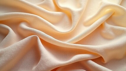 Soft beige silk fabric with elegant draping and gentle texture
