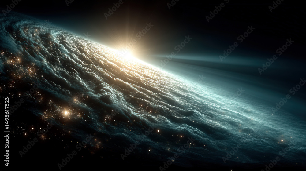 Canvas Prints cosmic dust clouds in deep space, starry nebula