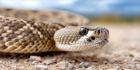 Fototapeta premium photo of a rattlesnake 