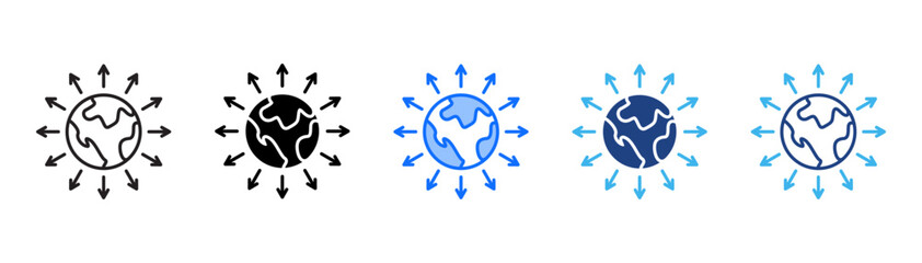 Expansion Icon Set With Multiple Style Collection 