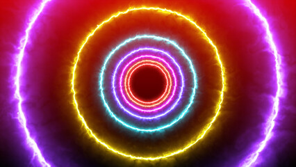 Circle Abstract Rotation Background Pattern, Concentric circles design.