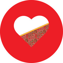 new love shape by adobe illustration 